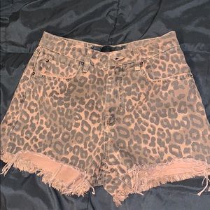 Alexander Wang leopard shorts